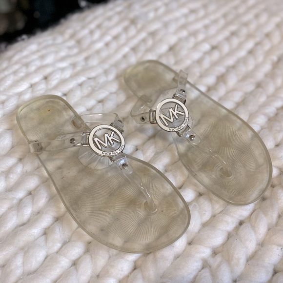 SOLD. MK Jelly flip flops - Picture 1 of 3